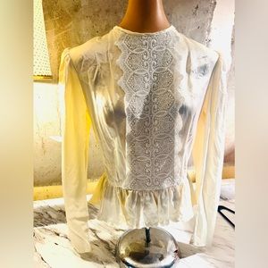 Vintage Gunne Sax Peplum Blouse